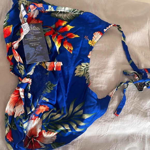 VTG ROYAL CREATIONS Women's Dress Set Hawaiian Hawaii Maxi Skirt Halter Top - Picture 6 of 7